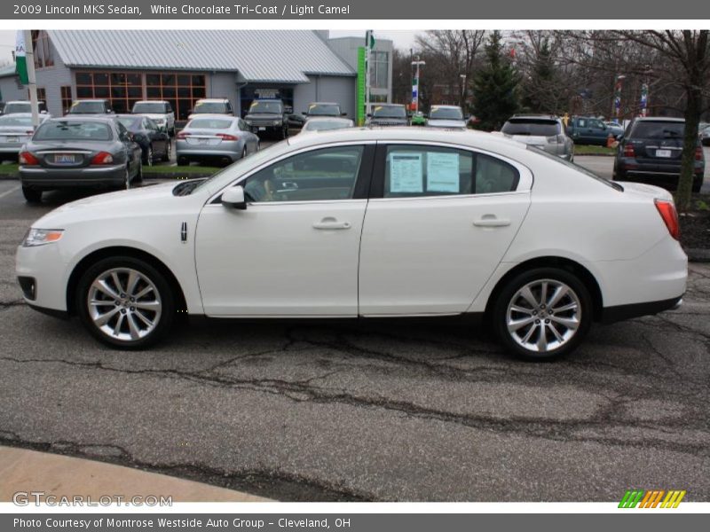 White Chocolate Tri-Coat / Light Camel 2009 Lincoln MKS Sedan