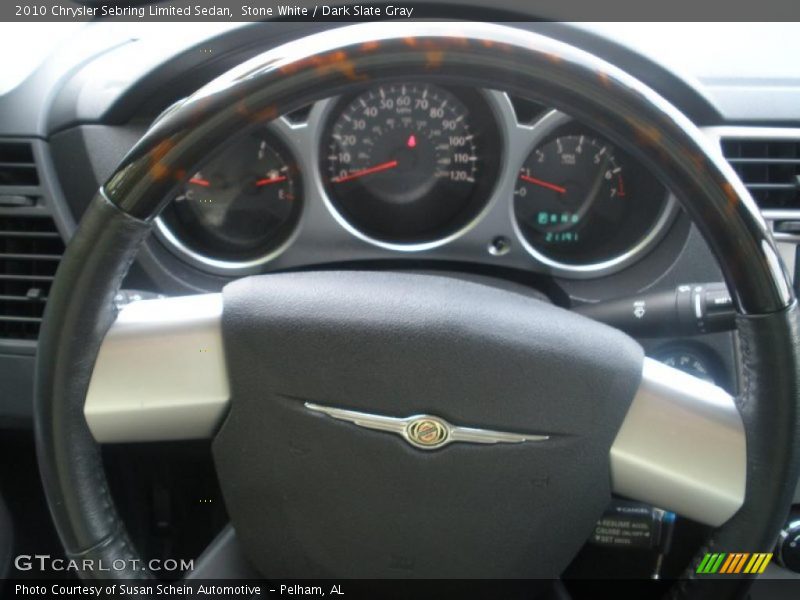 Stone White / Dark Slate Gray 2010 Chrysler Sebring Limited Sedan