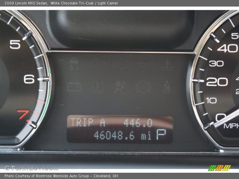 White Chocolate Tri-Coat / Light Camel 2009 Lincoln MKS Sedan
