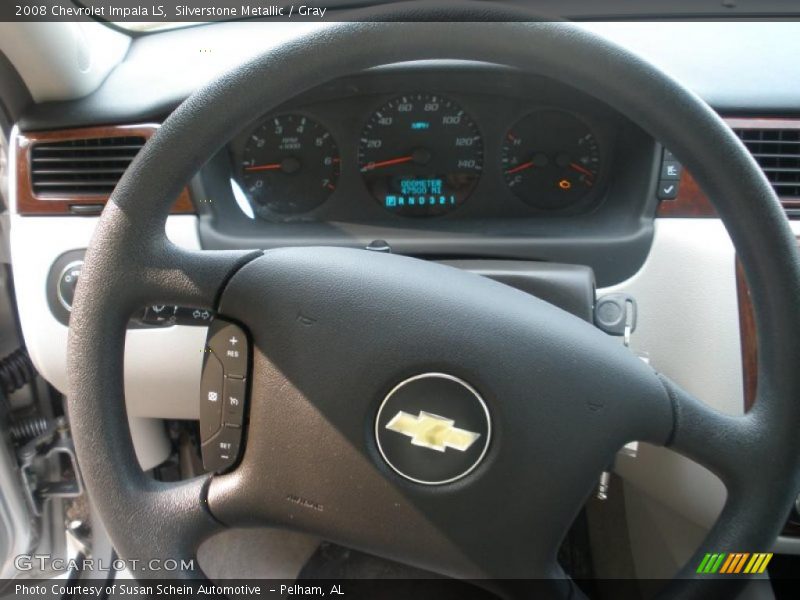Silverstone Metallic / Gray 2008 Chevrolet Impala LS