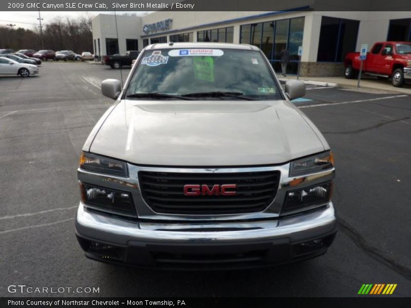 Silver Birch Metallic / Ebony 2009 GMC Canyon SLE Crew Cab