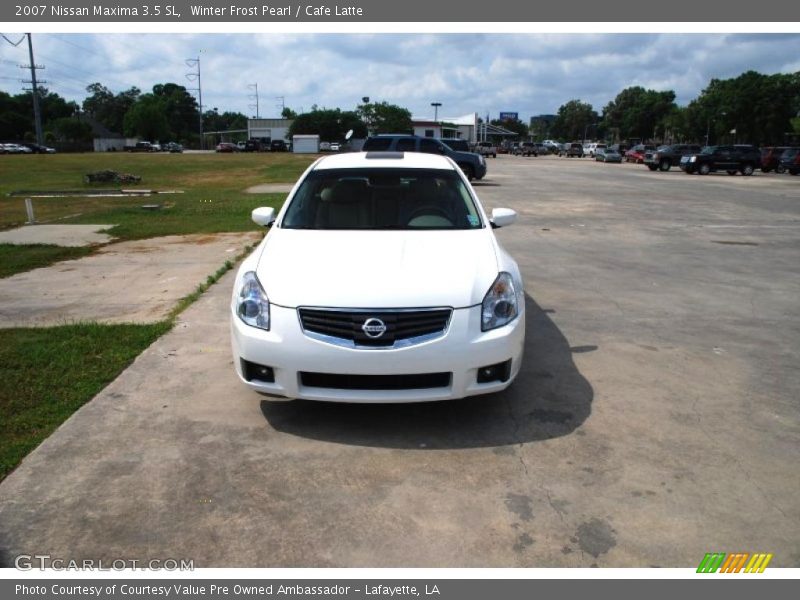 Winter Frost Pearl / Cafe Latte 2007 Nissan Maxima 3.5 SL