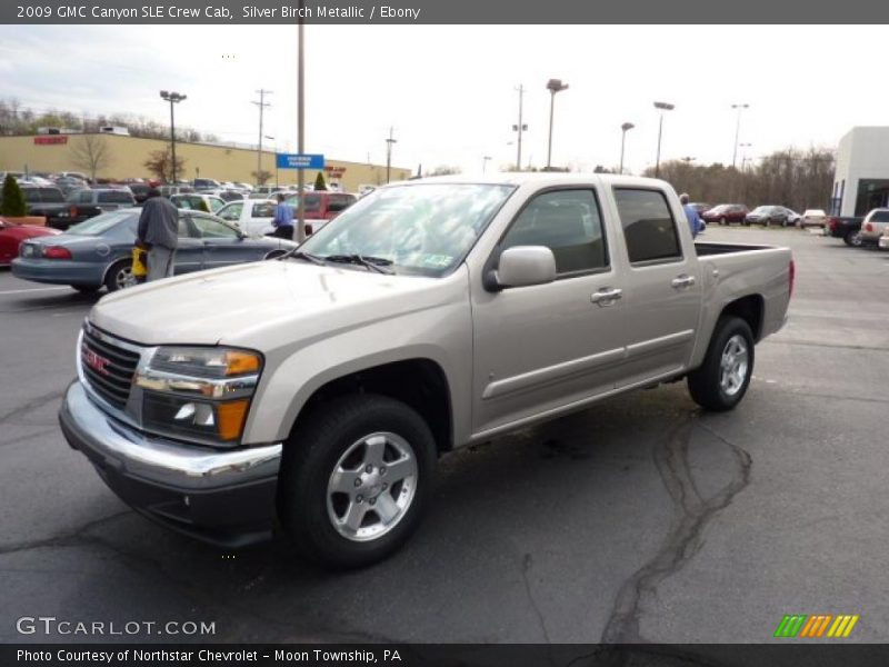 Silver Birch Metallic / Ebony 2009 GMC Canyon SLE Crew Cab