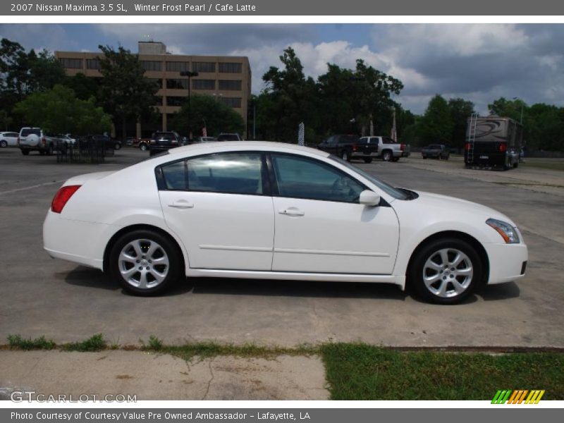 Winter Frost Pearl / Cafe Latte 2007 Nissan Maxima 3.5 SL