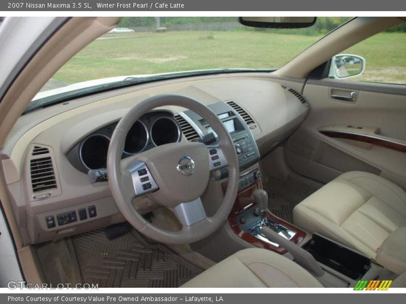 Winter Frost Pearl / Cafe Latte 2007 Nissan Maxima 3.5 SL