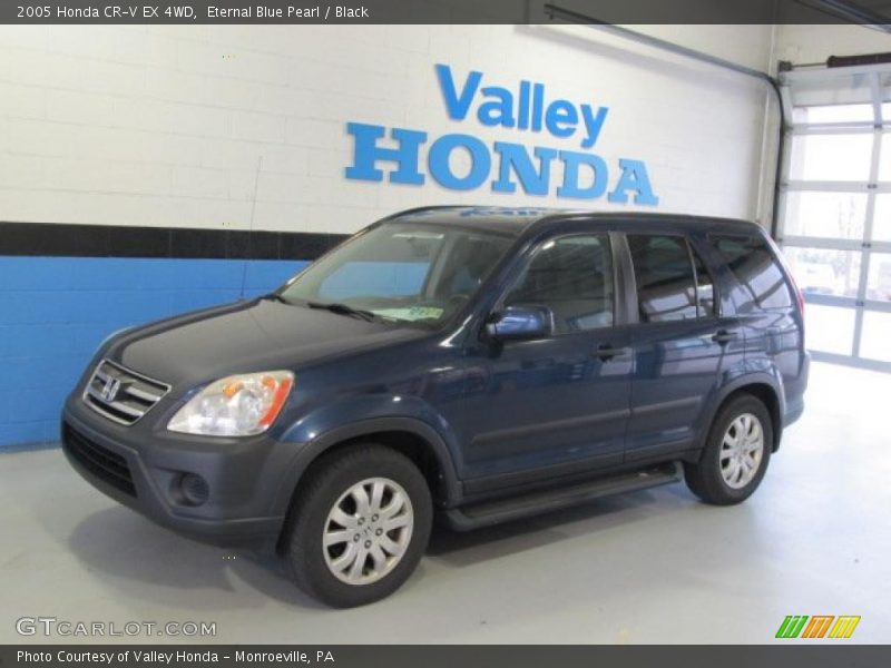 Eternal Blue Pearl / Black 2005 Honda CR-V EX 4WD