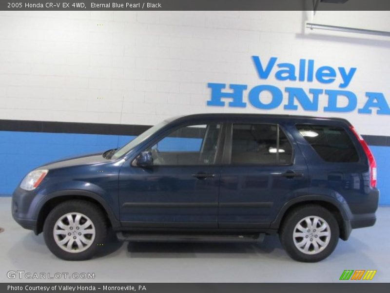 Eternal Blue Pearl / Black 2005 Honda CR-V EX 4WD