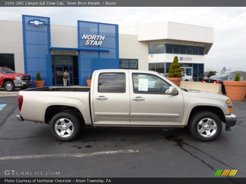 Silver Birch Metallic / Ebony 2009 GMC Canyon SLE Crew Cab