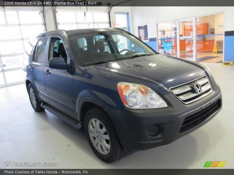Eternal Blue Pearl / Black 2005 Honda CR-V EX 4WD