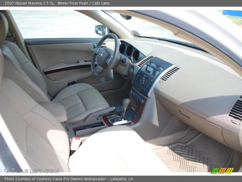 Winter Frost Pearl / Cafe Latte 2007 Nissan Maxima 3.5 SL