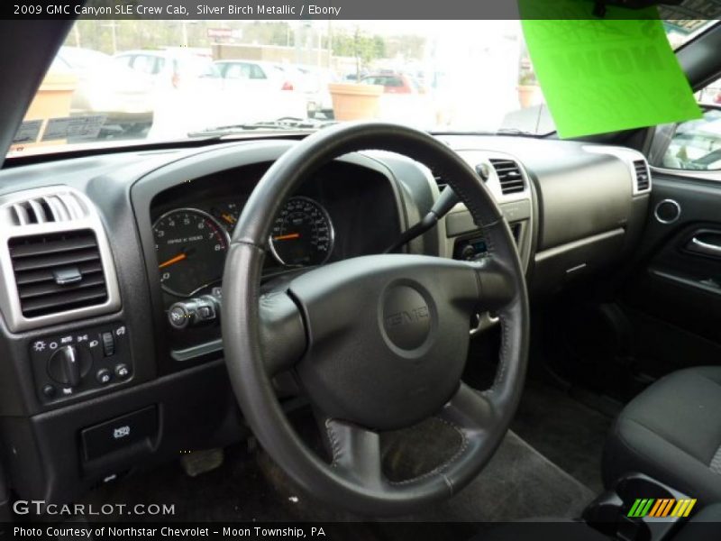 Silver Birch Metallic / Ebony 2009 GMC Canyon SLE Crew Cab
