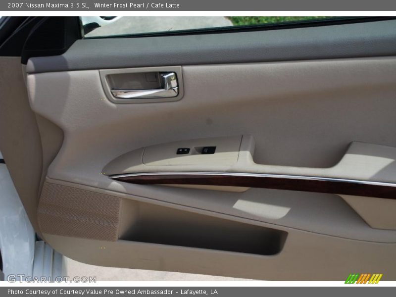 Winter Frost Pearl / Cafe Latte 2007 Nissan Maxima 3.5 SL