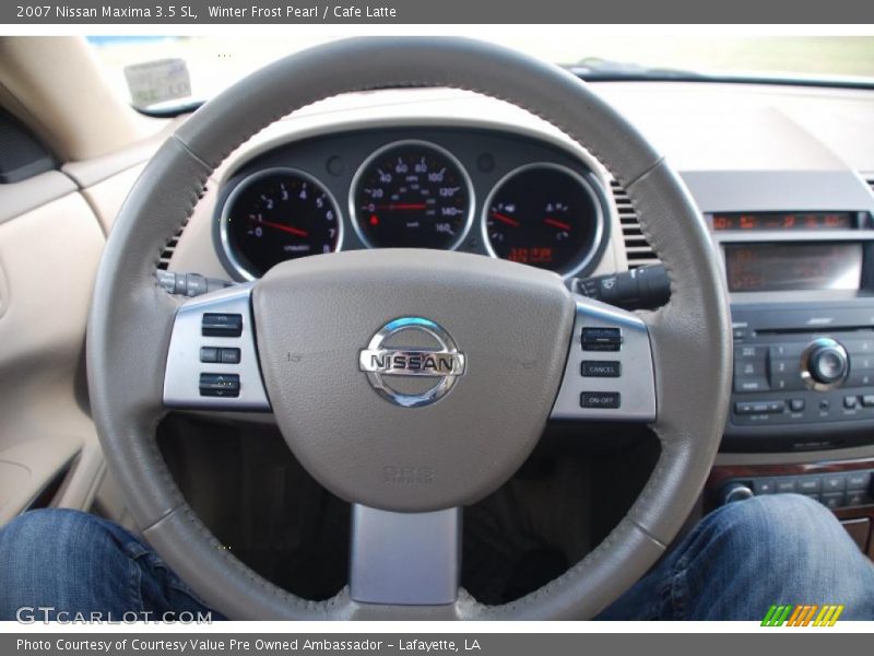 Winter Frost Pearl / Cafe Latte 2007 Nissan Maxima 3.5 SL