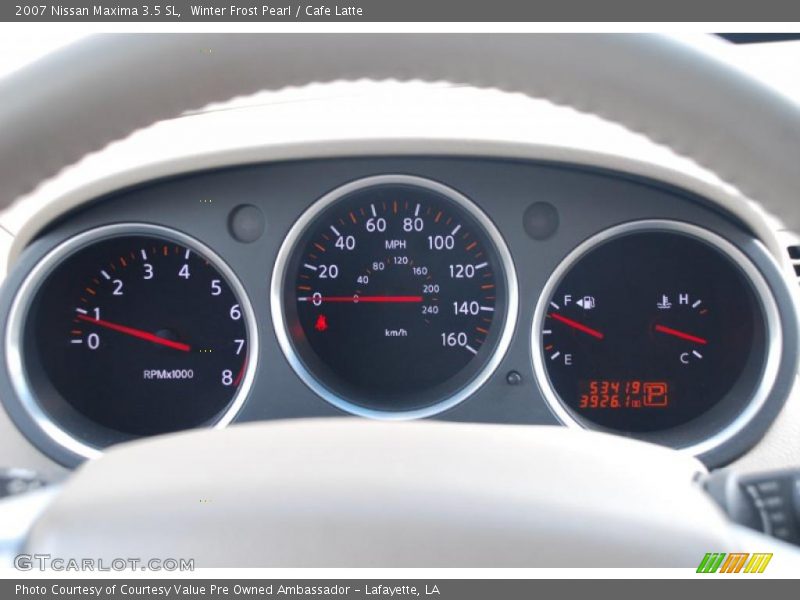 Winter Frost Pearl / Cafe Latte 2007 Nissan Maxima 3.5 SL
