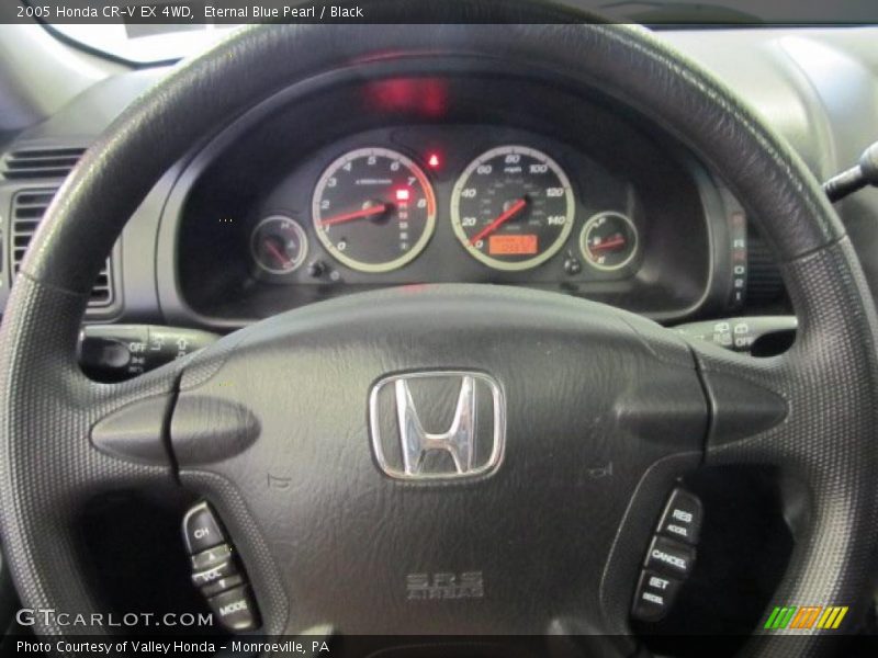 Eternal Blue Pearl / Black 2005 Honda CR-V EX 4WD