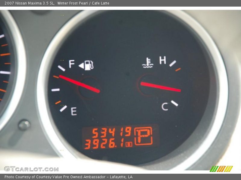 Winter Frost Pearl / Cafe Latte 2007 Nissan Maxima 3.5 SL