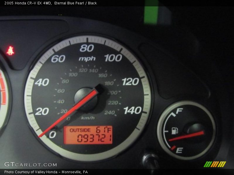 Eternal Blue Pearl / Black 2005 Honda CR-V EX 4WD
