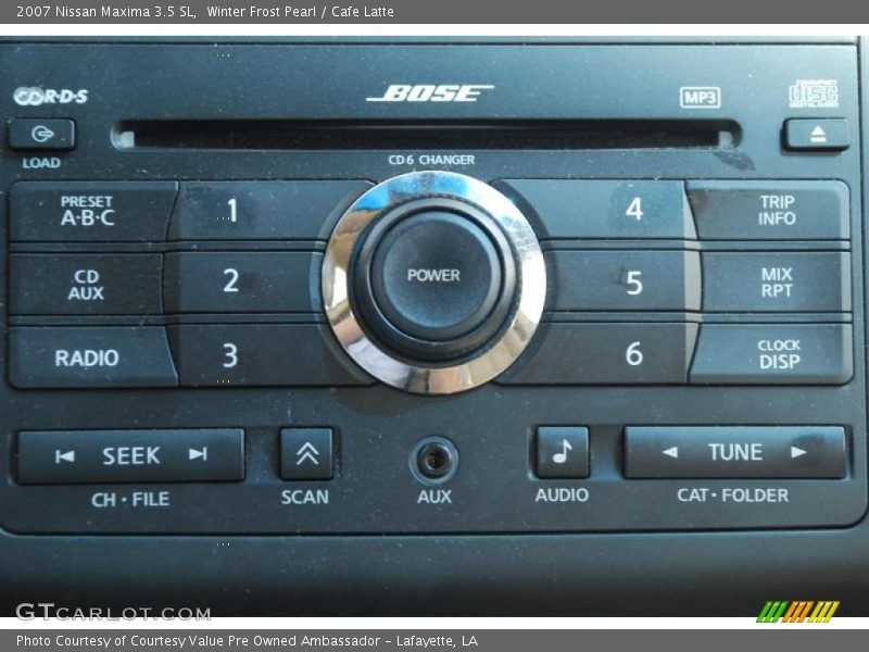 Winter Frost Pearl / Cafe Latte 2007 Nissan Maxima 3.5 SL