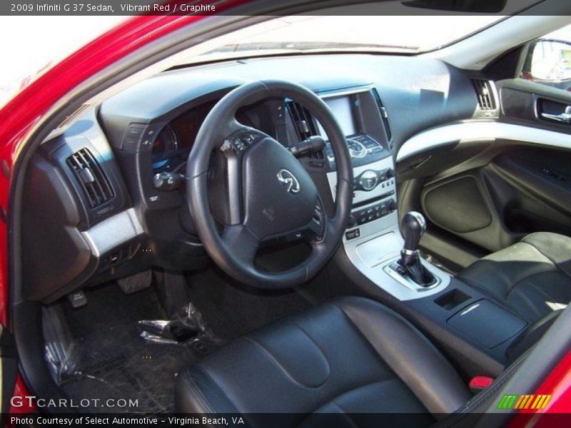 Vibrant Red / Graphite 2009 Infiniti G 37 Sedan
