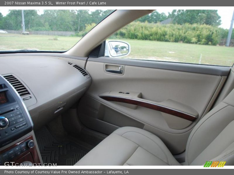 Winter Frost Pearl / Cafe Latte 2007 Nissan Maxima 3.5 SL