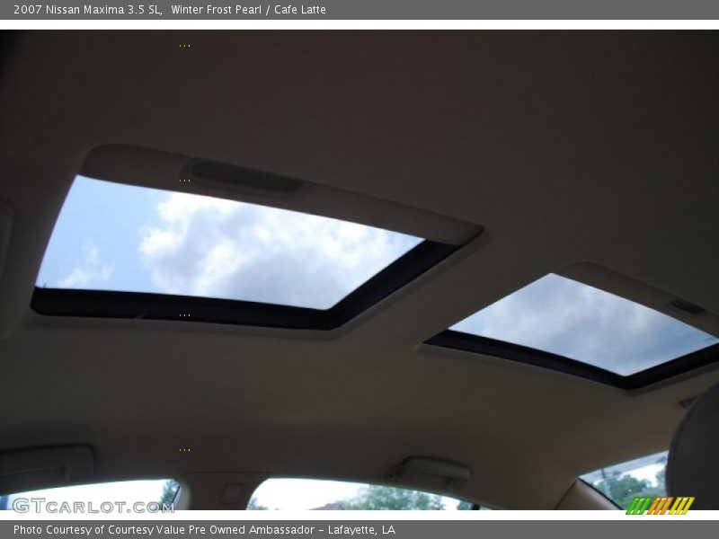 Winter Frost Pearl / Cafe Latte 2007 Nissan Maxima 3.5 SL