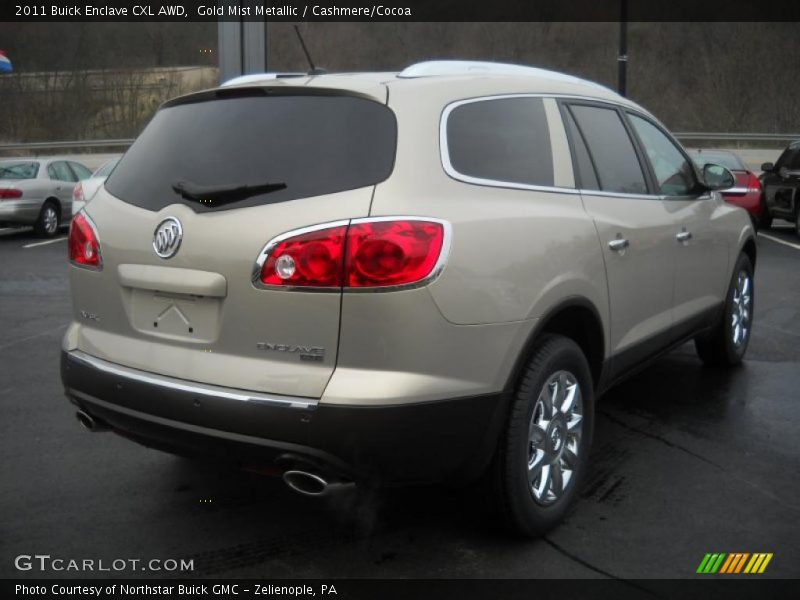 Gold Mist Metallic / Cashmere/Cocoa 2011 Buick Enclave CXL AWD