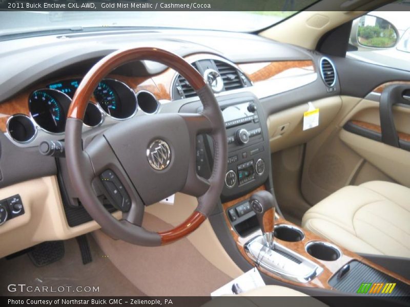 Gold Mist Metallic / Cashmere/Cocoa 2011 Buick Enclave CXL AWD