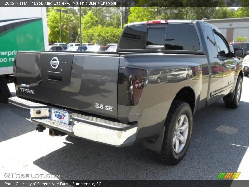 Majestic Blue / Charcoal 2009 Nissan Titan SE King Cab 4x4