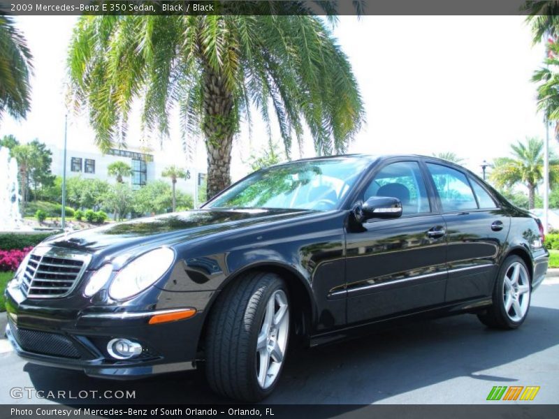 Black / Black 2009 Mercedes-Benz E 350 Sedan
