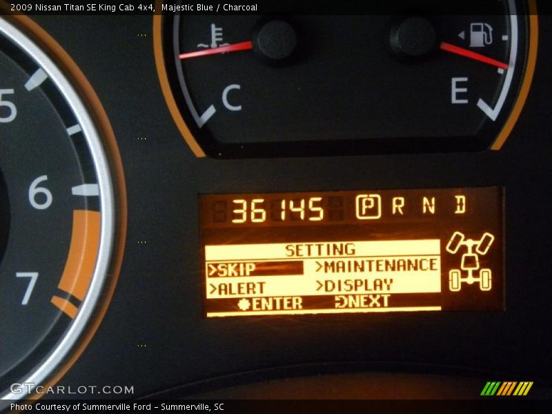 Majestic Blue / Charcoal 2009 Nissan Titan SE King Cab 4x4