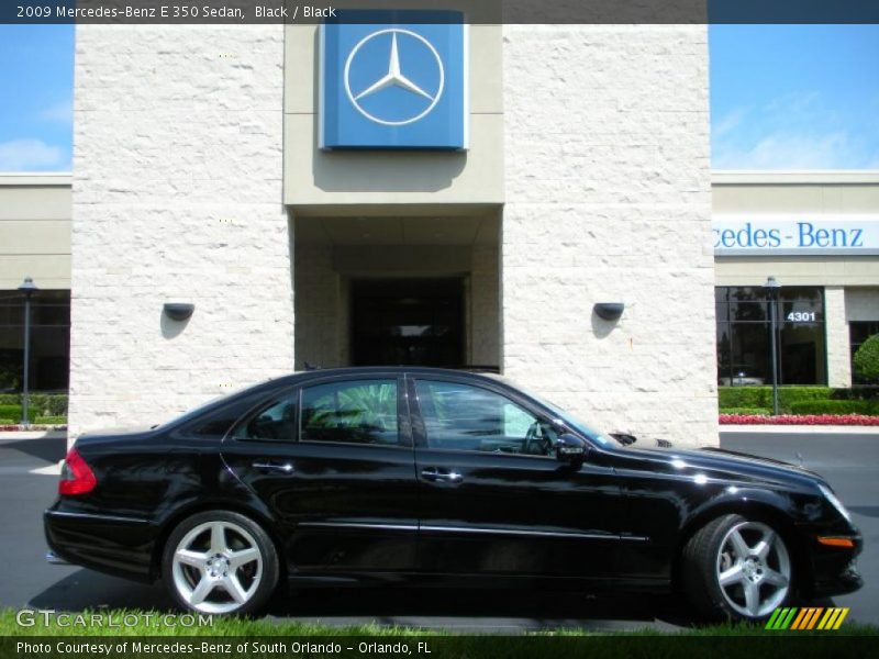 Black / Black 2009 Mercedes-Benz E 350 Sedan