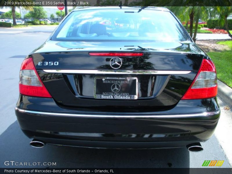 Black / Black 2009 Mercedes-Benz E 350 Sedan