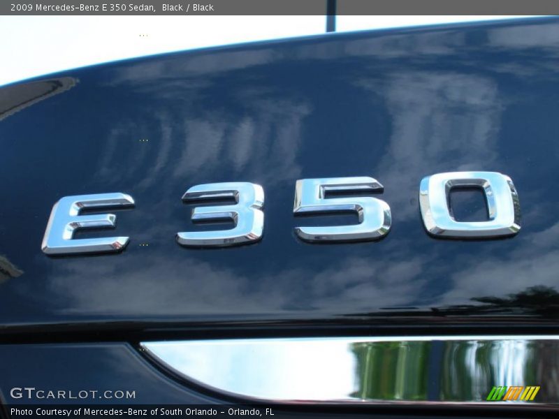Black / Black 2009 Mercedes-Benz E 350 Sedan