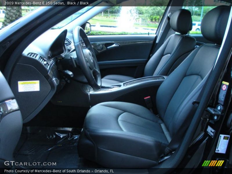 Black / Black 2009 Mercedes-Benz E 350 Sedan