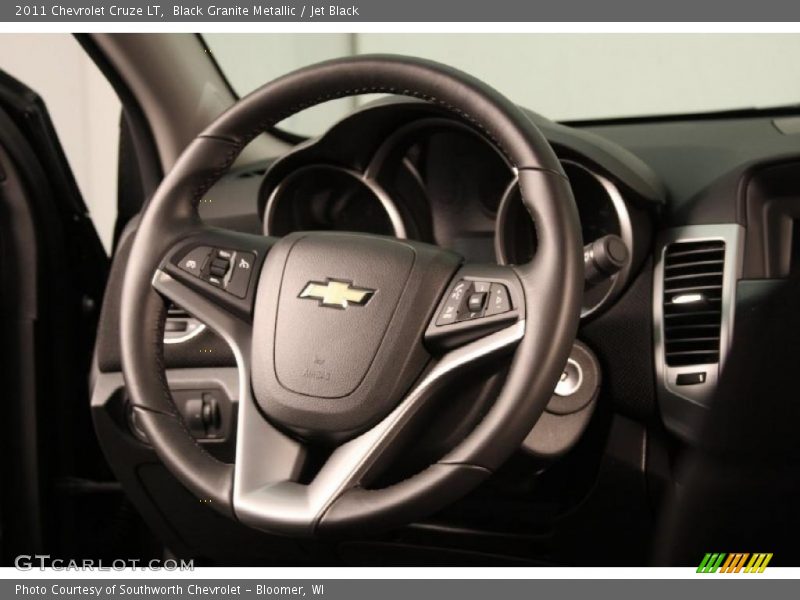 Black Granite Metallic / Jet Black 2011 Chevrolet Cruze LT