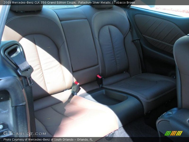 Palladium Silver Metallic / Tobacco Brown 2009 Mercedes-Benz CLK 350 Grand Edition Coupe