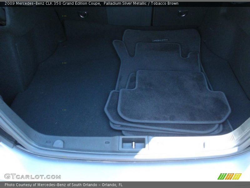 Palladium Silver Metallic / Tobacco Brown 2009 Mercedes-Benz CLK 350 Grand Edition Coupe