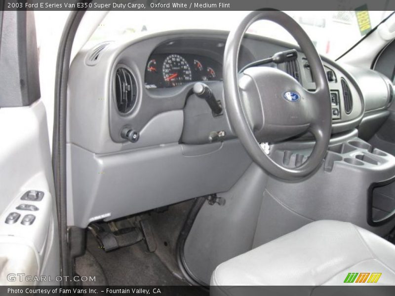 Oxford White / Medium Flint 2003 Ford E Series Van E350 Super Duty Cargo