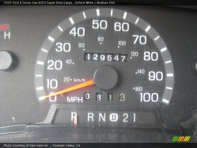 Oxford White / Medium Flint 2003 Ford E Series Van E350 Super Duty Cargo
