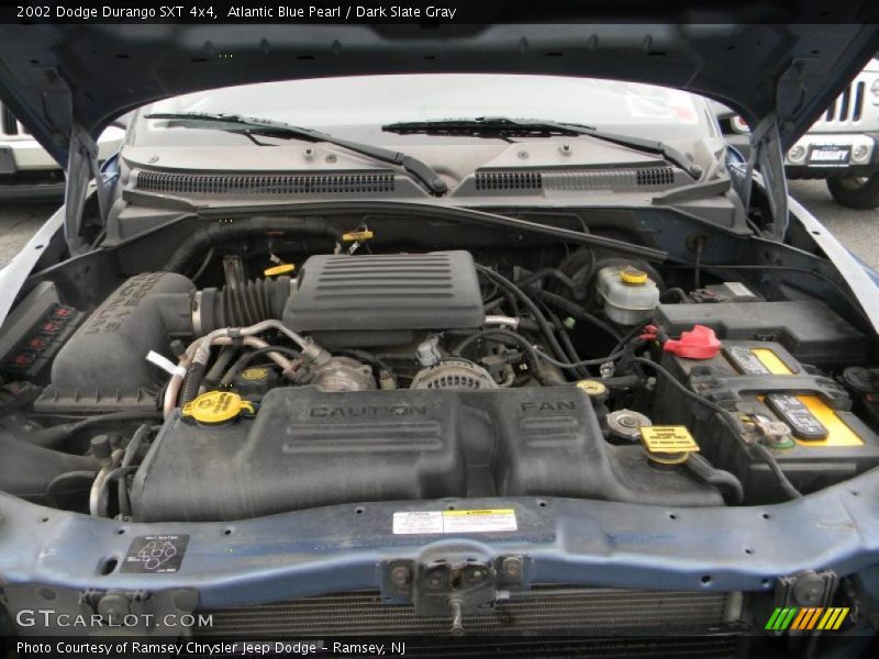 Atlantic Blue Pearl / Dark Slate Gray 2002 Dodge Durango SXT 4x4