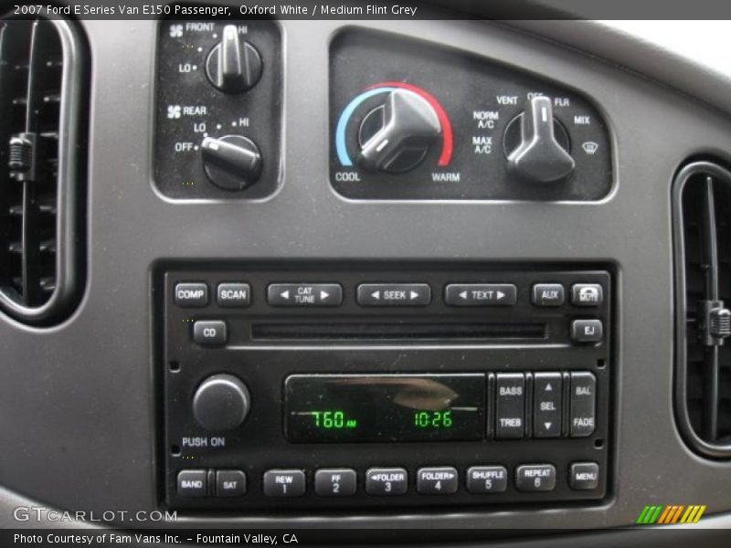 Controls of 2007 E Series Van E150 Passenger