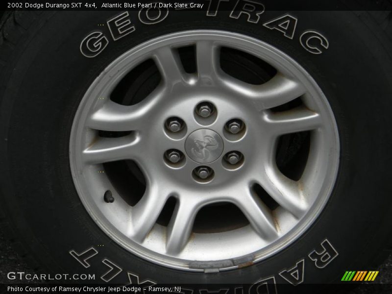 Atlantic Blue Pearl / Dark Slate Gray 2002 Dodge Durango SXT 4x4