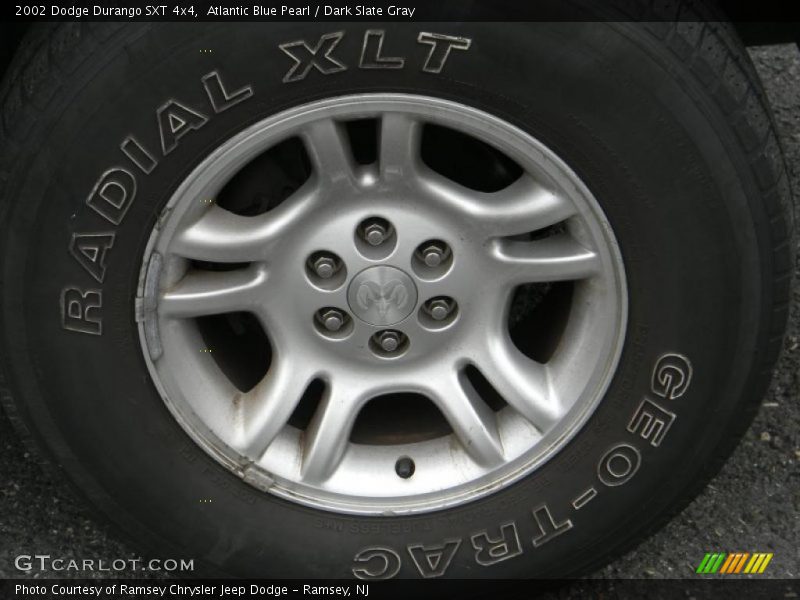 Atlantic Blue Pearl / Dark Slate Gray 2002 Dodge Durango SXT 4x4