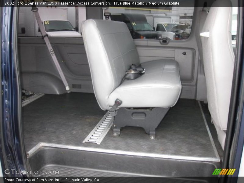True Blue Metallic / Medium Graphite 2002 Ford E Series Van E350 Passenger Access Conversion