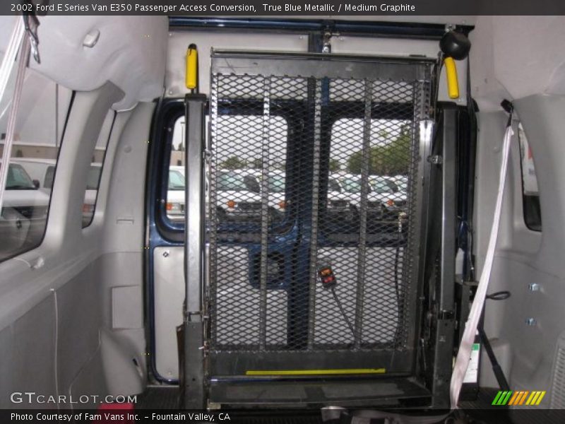 True Blue Metallic / Medium Graphite 2002 Ford E Series Van E350 Passenger Access Conversion