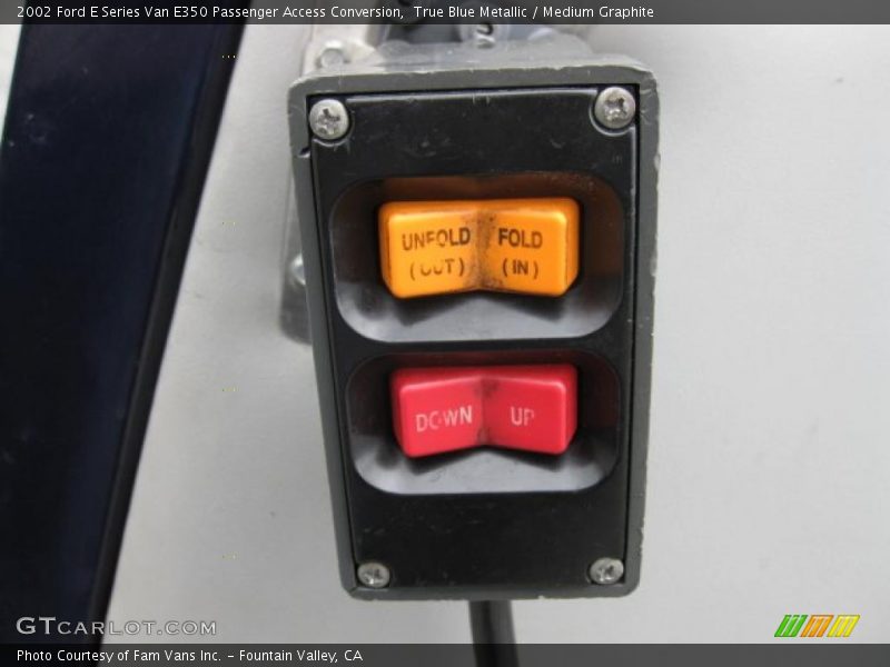 True Blue Metallic / Medium Graphite 2002 Ford E Series Van E350 Passenger Access Conversion