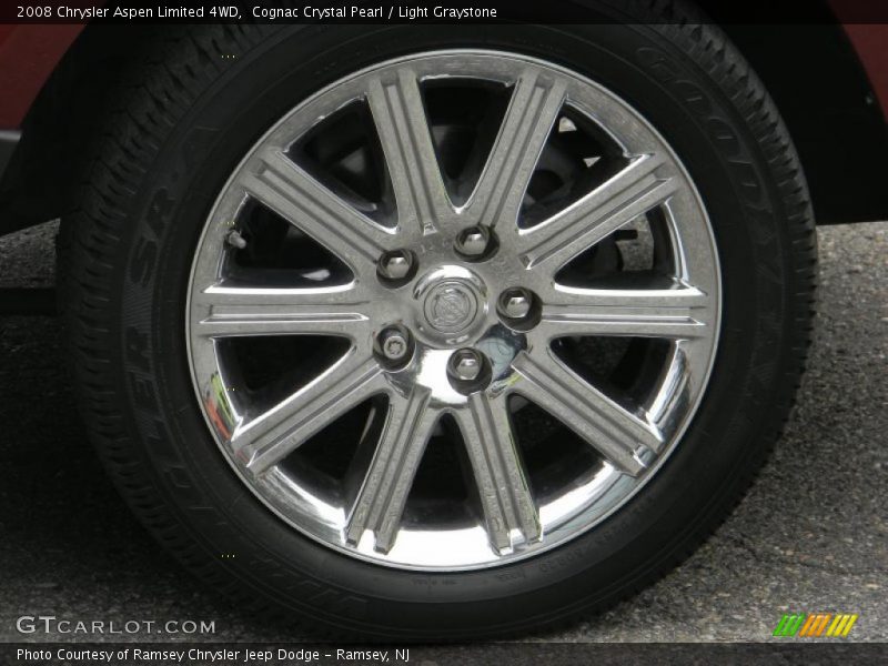 Cognac Crystal Pearl / Light Graystone 2008 Chrysler Aspen Limited 4WD
