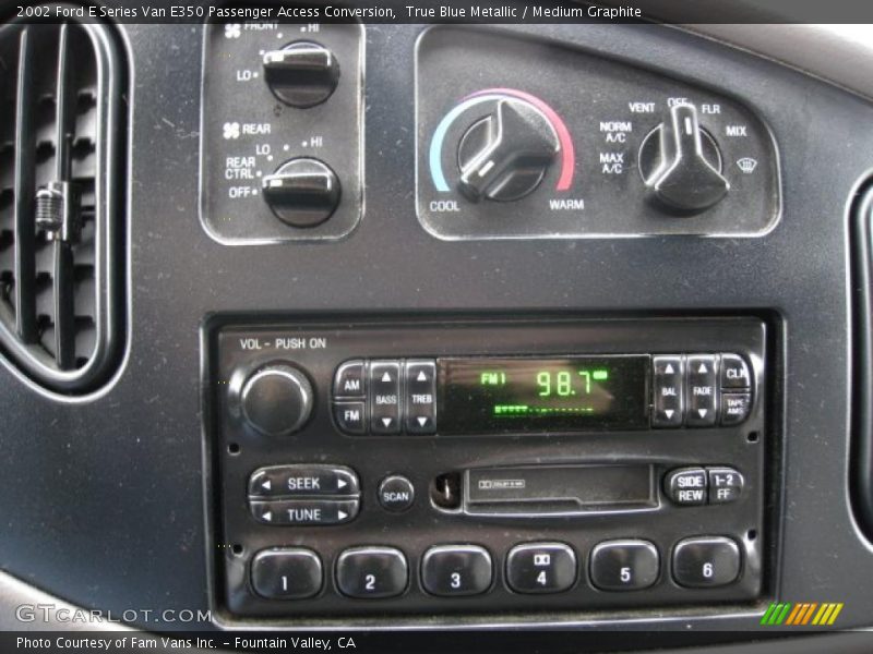 True Blue Metallic / Medium Graphite 2002 Ford E Series Van E350 Passenger Access Conversion