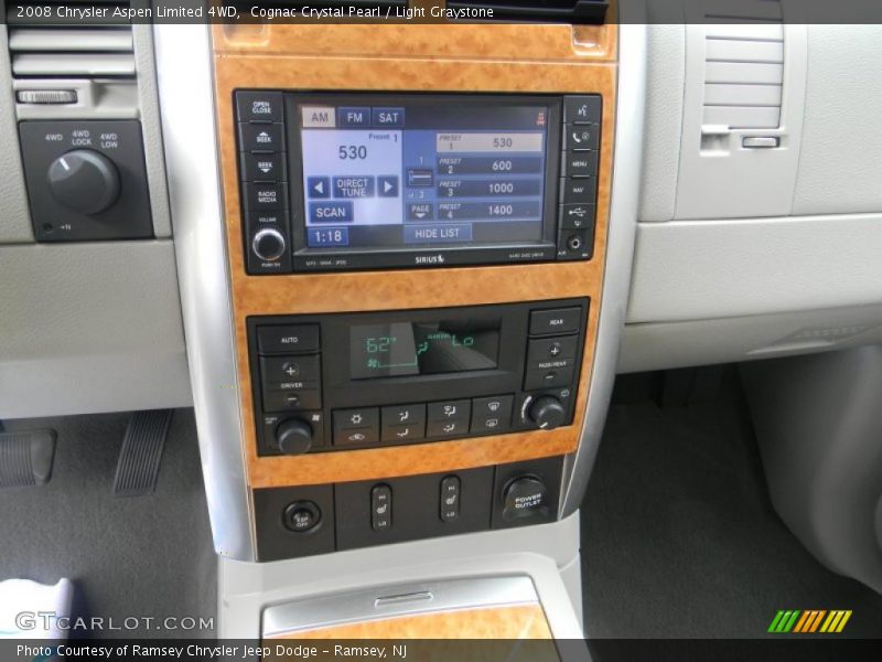 Cognac Crystal Pearl / Light Graystone 2008 Chrysler Aspen Limited 4WD
