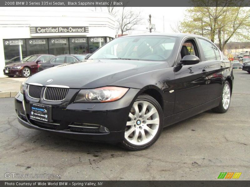 Black Sapphire Metallic / Black 2008 BMW 3 Series 335xi Sedan